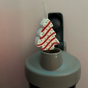 Little Debbie Christmas Tree Straw Topper for a buyer only